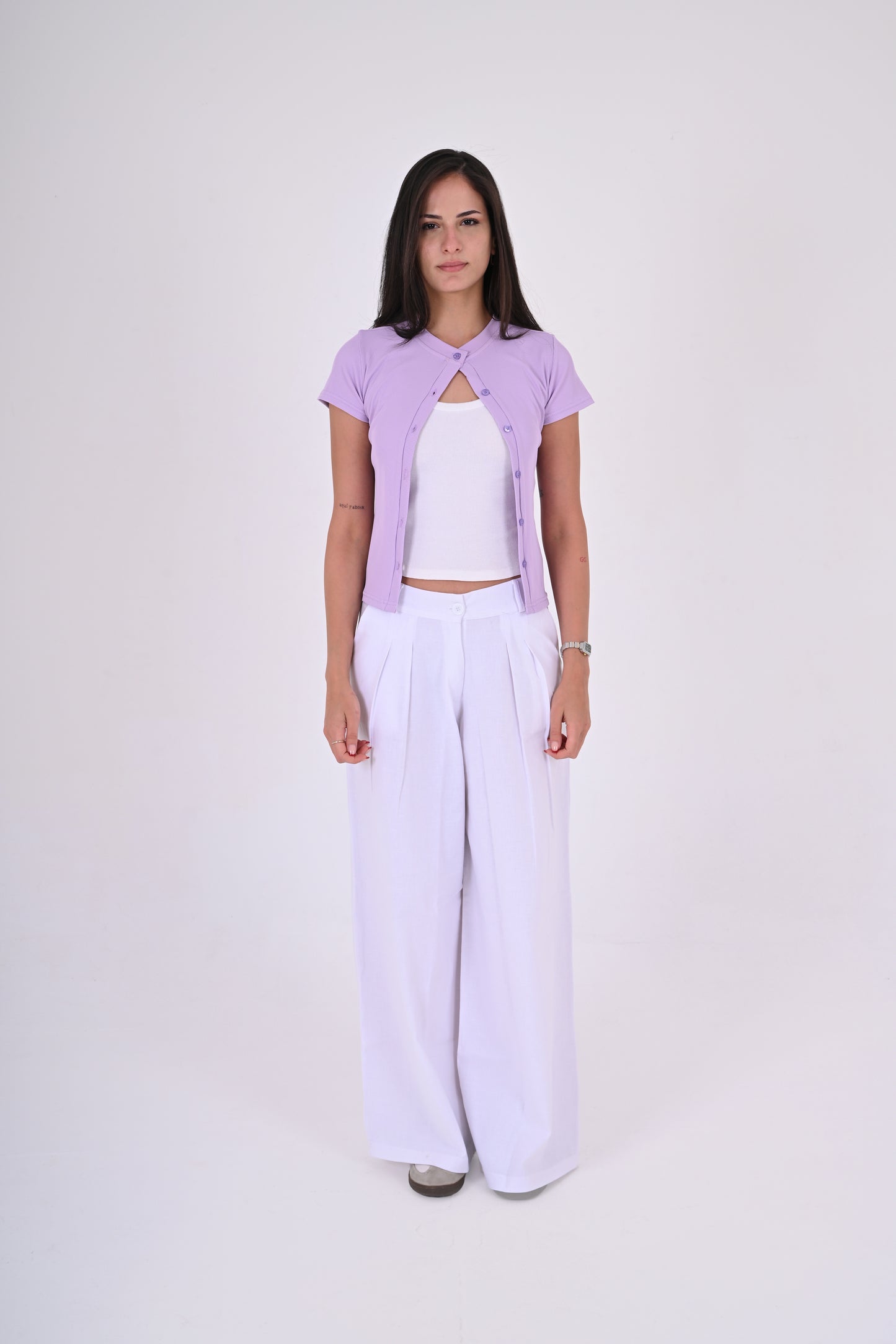 LAVENDER - Ribbed Cardigan II
