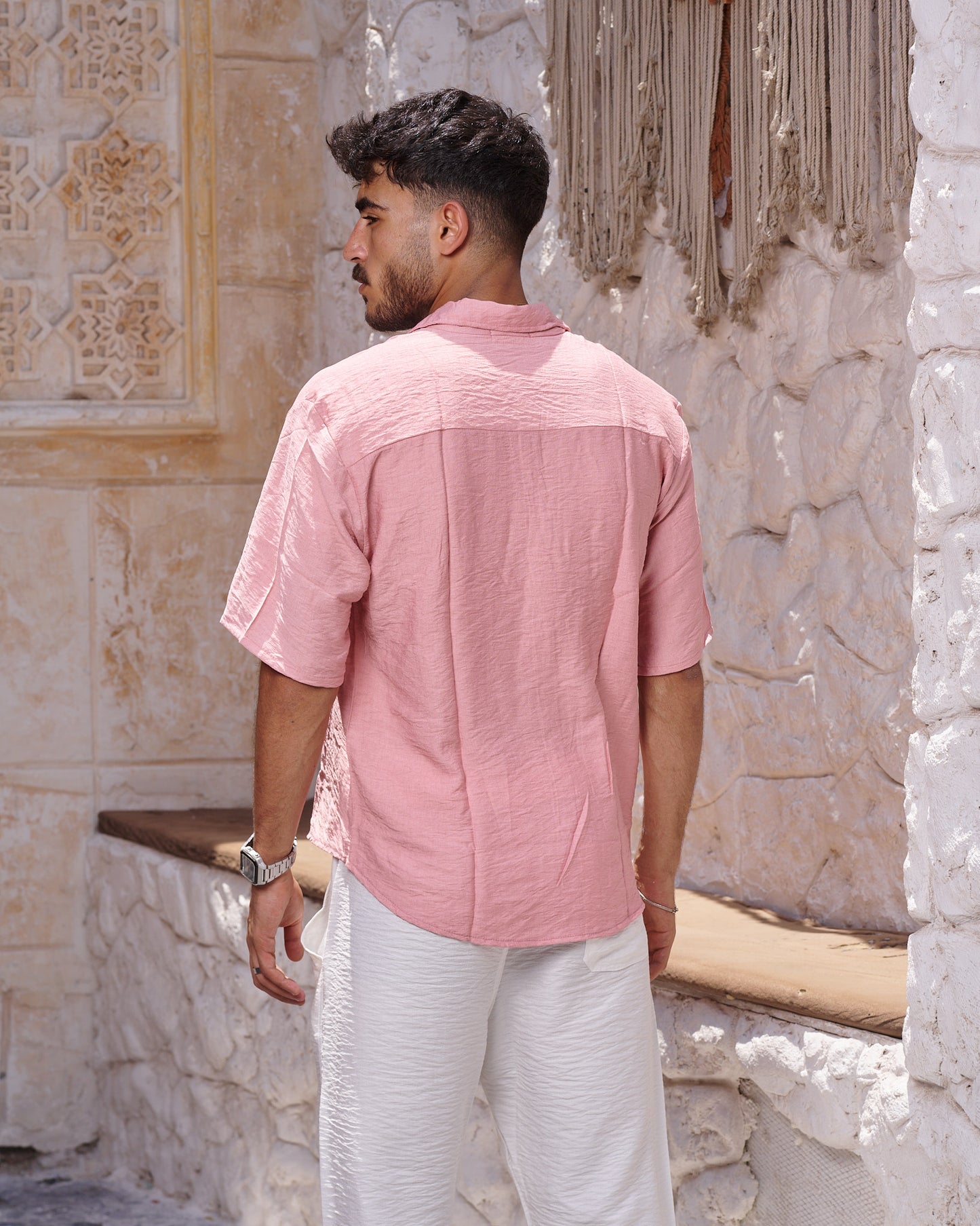 Pink Linen Shirt