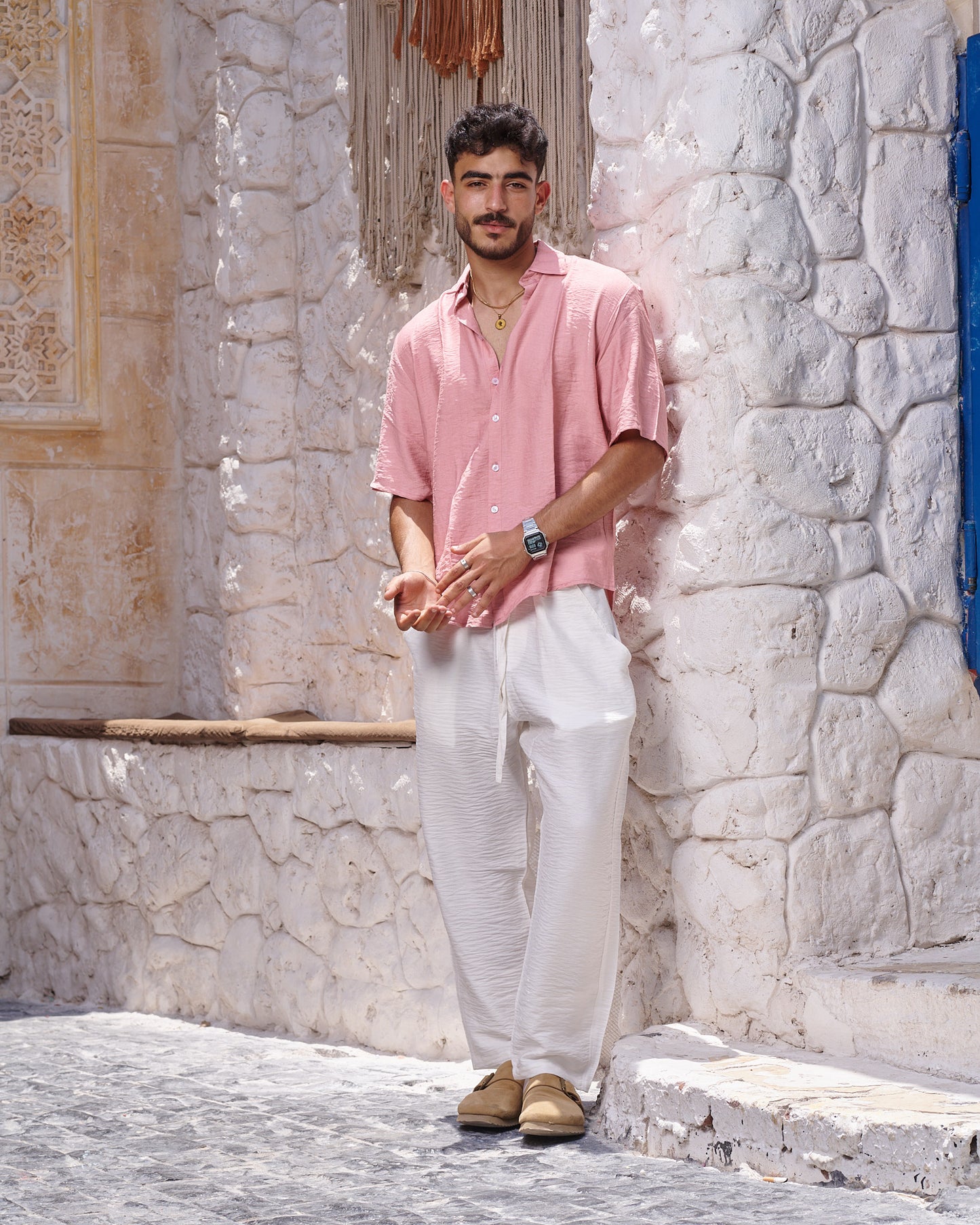Pink Linen Shirt