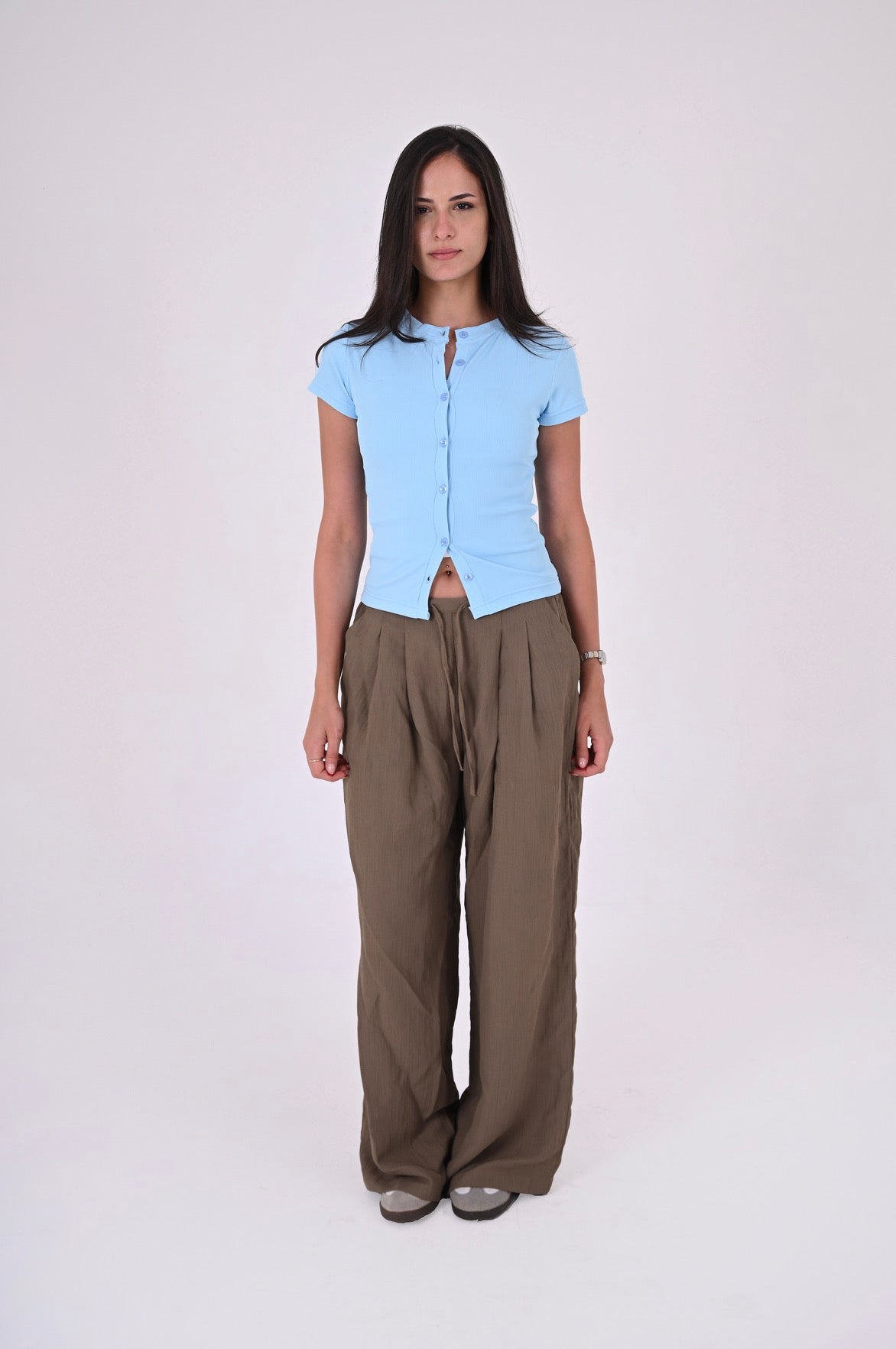BABY BLUE - Ribbed Cardigan II