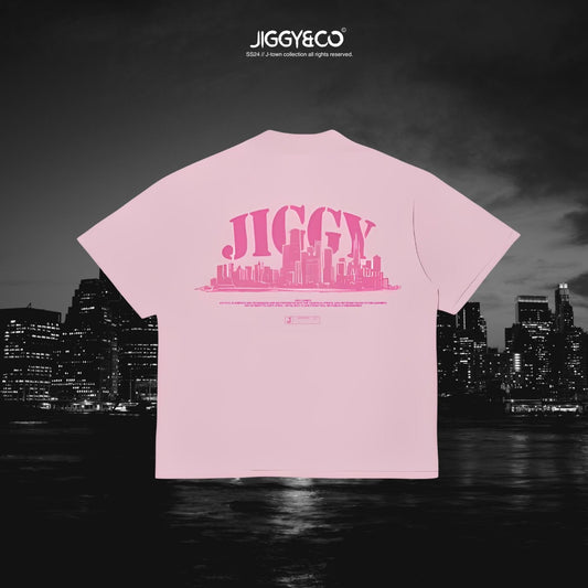 J-TOWN PINK TEE