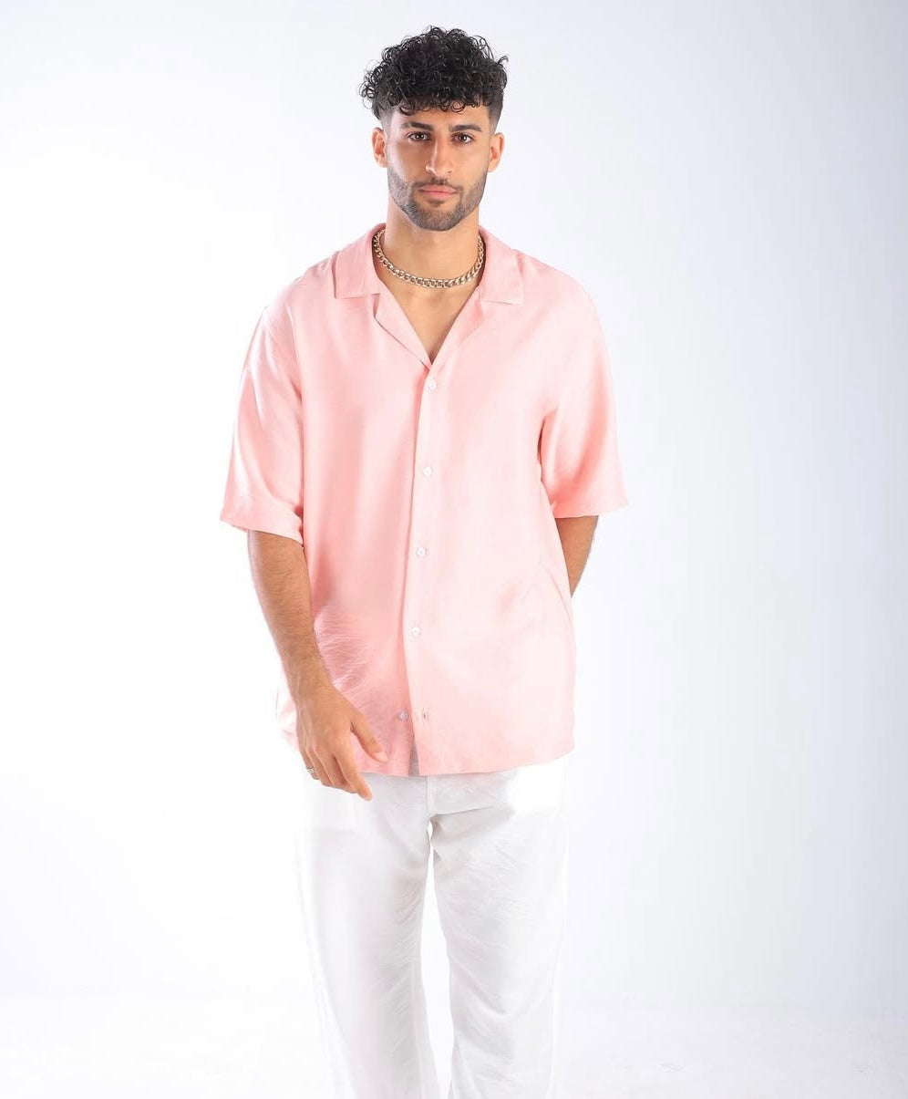 Pink Linen Shirt