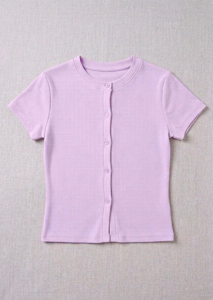 LAVENDER - Ribbed Cardigan II