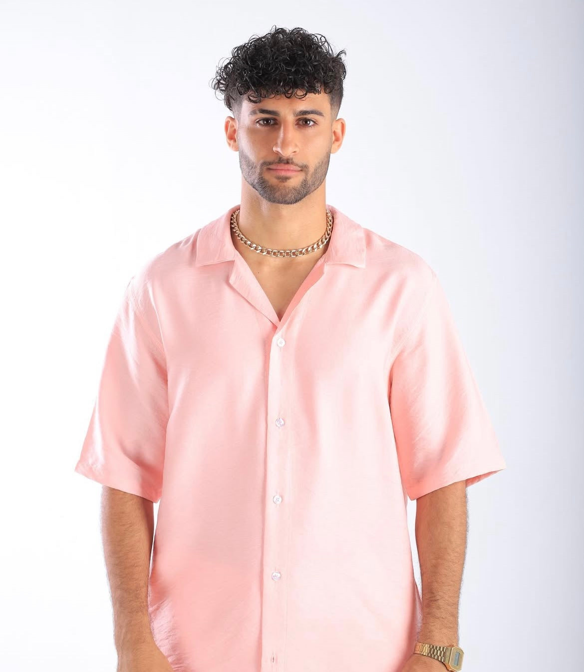 Pink Linen Shirt