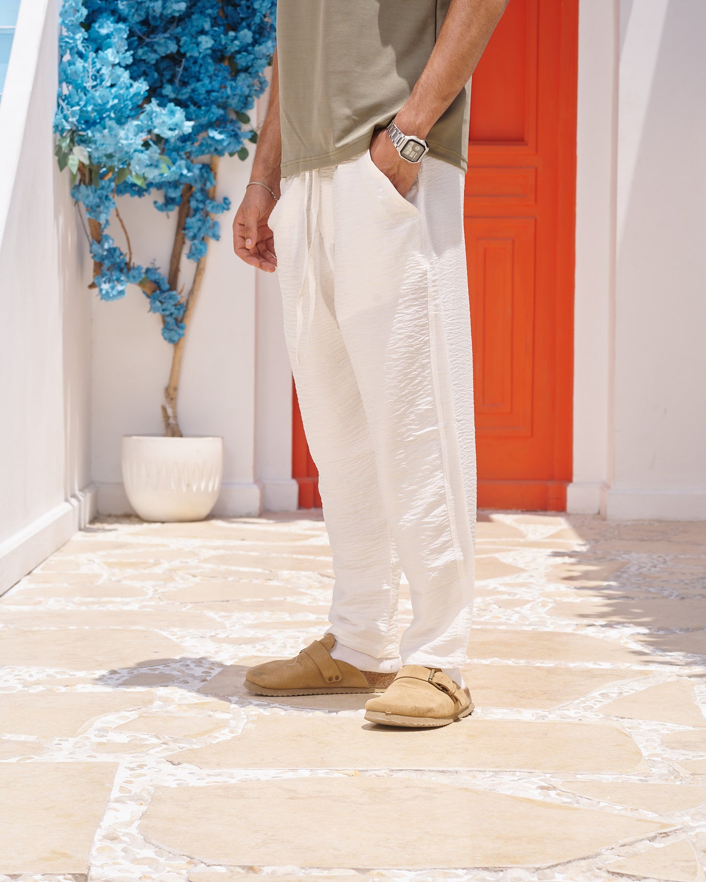 White Linen Pants