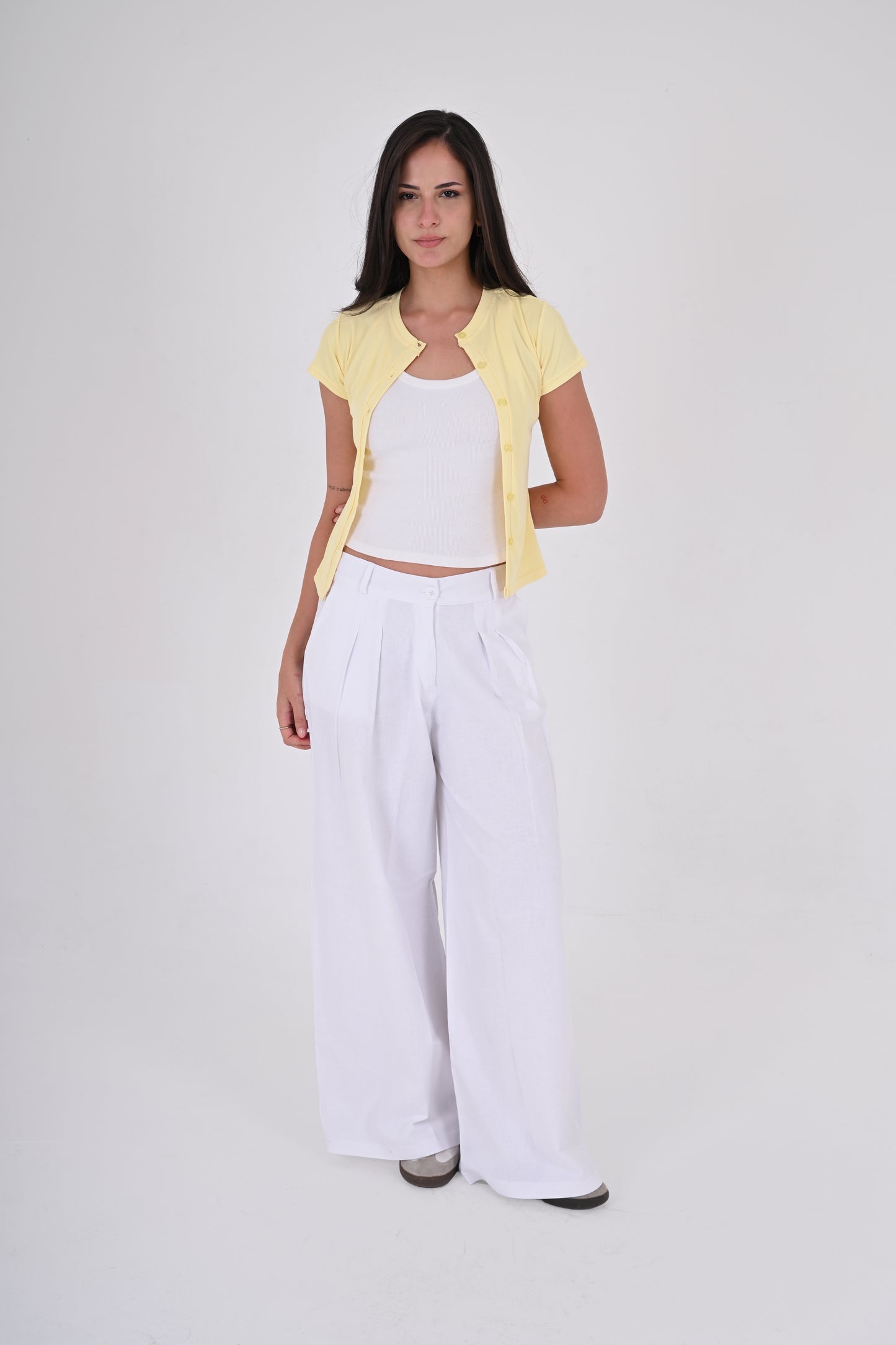 BUTTER YELLOW - Ribbed Cardigan II