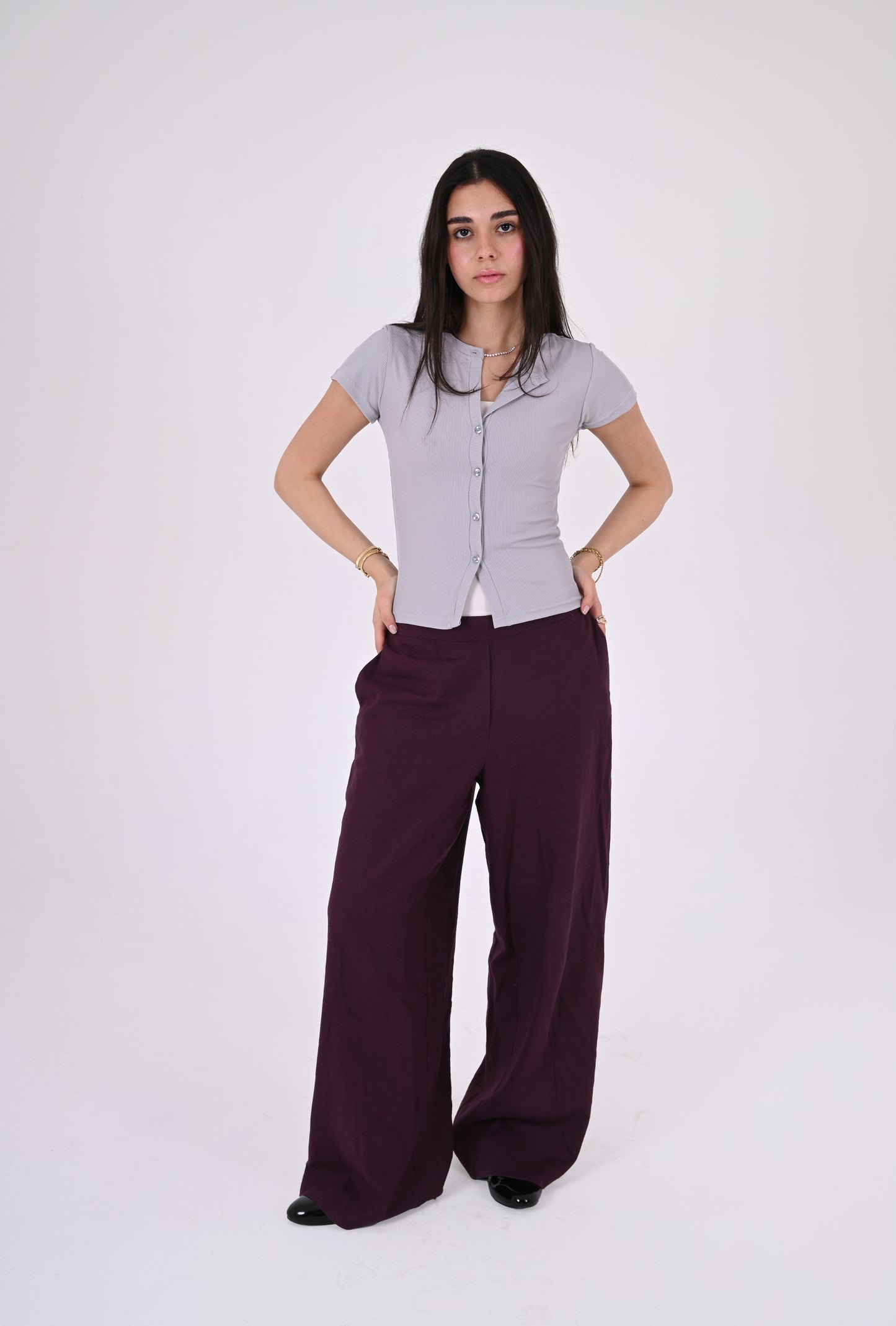 GREY - Ribbed Cardigan II