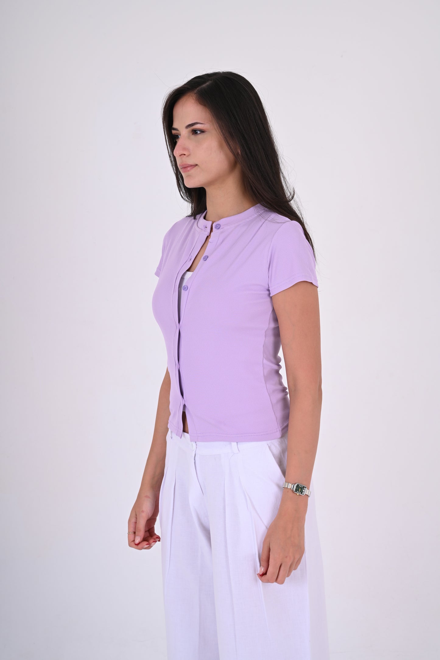LAVENDER - Ribbed Cardigan II
