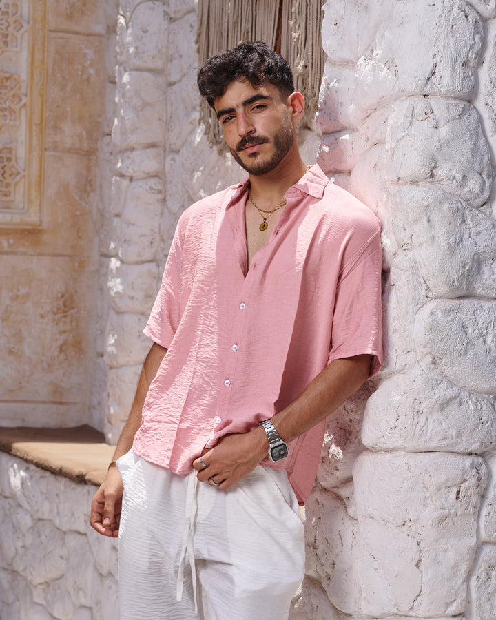 Pink Linen Shirt