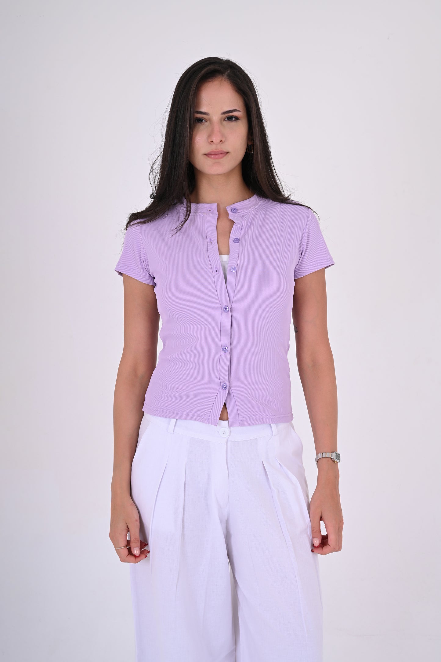 LAVENDER - Ribbed Cardigan II