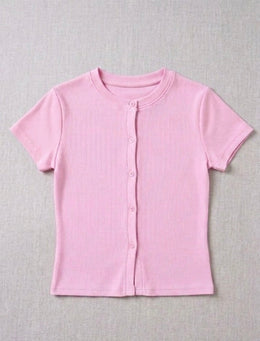 BABY PINK - Ribbed Cardigan II