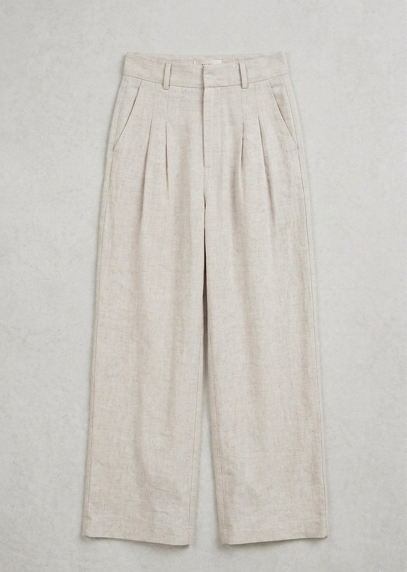 Pure Linen Tailored Pants